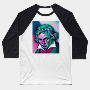 Ludwig van Beethoven Portrait | Ludwig van Beethoven Artwork 4 Baseball T-Shirt